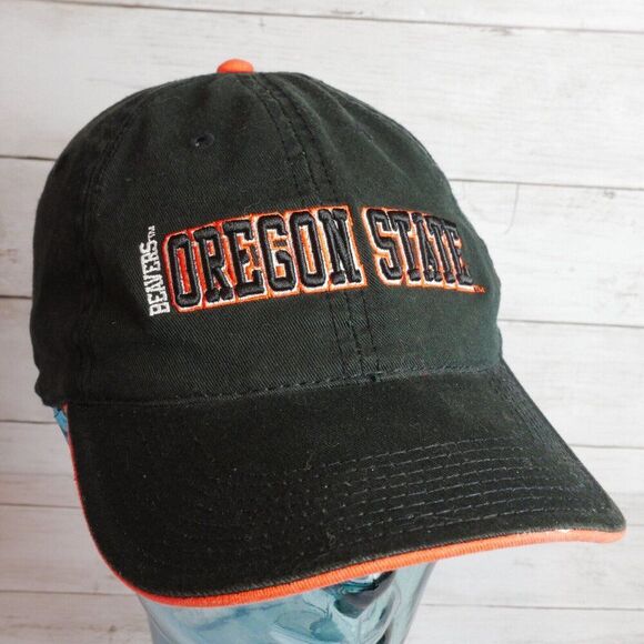 The Game Beavers Oregon State Black Orange Adult Baseball Cap Adjustable Embroid - Picture 1 of 9